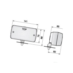 Lampa cofania, LA1 Wesem, biał 1400680021