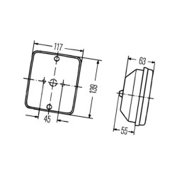Lampa cofania 2ZR003236051 Hella 4082300052428