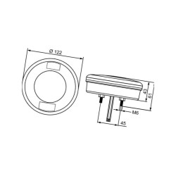 Lampa cofania LED Ø122 mm 2ZR357027041 Hella 4082300553710