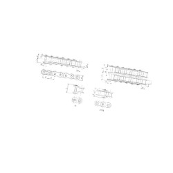 Zamek 06B-1, 3/8"x7/32" - Tsubaki RF06B1SLAMBDA