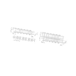 Zamek 16AH-1, 80 kN, - 1"x5/8" - Tsubaki RS801HS