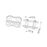 Zamek RE425-1, - 3/4"x13,5 - Elite 8020K191411