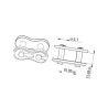 Zamek 12BH-1, - 3/4"x7/16" - Elite 8020K1911BX11