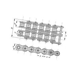 Łańcuch 16B-2, - 1"x0,67" - Rexplus 16B2RP