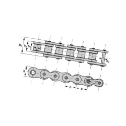 Łańcuch 520, 24,2 kN,- 5/8"x1/4" - Rexnord RE317