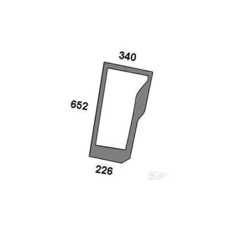 Szyba przednia, dolna