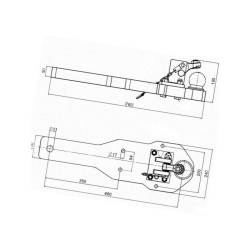 Płyta nośna zaczepu, K80 760 m 009605941SET2A02 Scharmüller 8716106711260