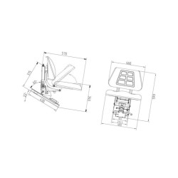 Siedzenie mechaniczna PCW