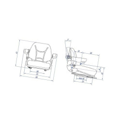 Siedzenie do wózka widłowego