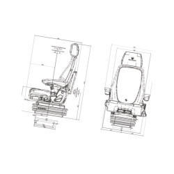 Fotel Grammer pneumatyczny Actimo Evolution 24V, MSG95EL/742