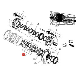 3617348M1 Massey-Ferguson tarcza przekładka
