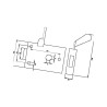 Zamek drzwi, wewnętrzny, lewy 76013997 Fiatagri 76013997
