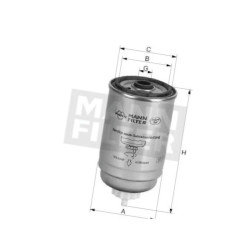 WDK725 Filtr wymienny paliwa MANN-FILTER 4011558862107