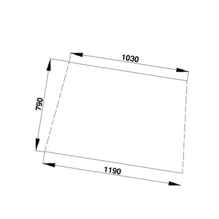Szyba Deutz Fahr przednia 4316689, 40601, K965652, AL25755, AL27351
