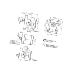 Pompa zębata Bosch, wielkość F 0510625039 Bosch Rexroth 0510625039