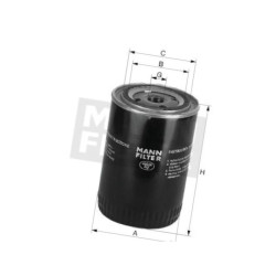 Filtr wymienny oleju smarowego W1294 MANN-FILTER 4011558740207