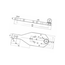 Płyta nośna zaczepu, K80 703 m 009606400A24 Scharmüller 8716106711208