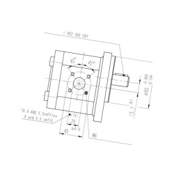 Pompa hydrailuczna 5 ccm prawa Bosch 0510325028 Bosch Rexroth 0510325028