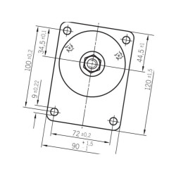 Pompa hydrauliczna 11+11 ccm lewa Bosch 0510555302 Bosch Rexroth