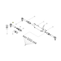 Końcówka drążka kierowniczego 0011637410 Claas 0011637410