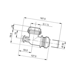 Zawór spustowy 1 1/4" 452005 Arag 8026834089518