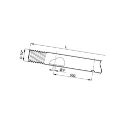 Rura 1/2" V2A Arag, 4-otworowa 0042061