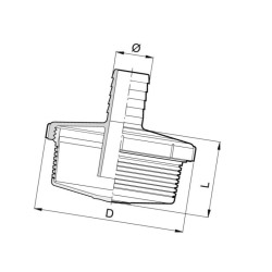 Kosz ssawny z przyłączem na wąż , 20 mm Arag 8026834048782