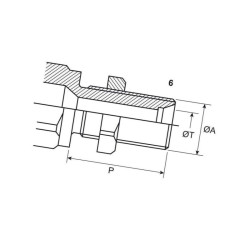 Złączka hydrauliczna M20x1,5-12S