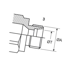Złączka hydrauliczna M20x1,5-12S