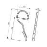 Ząb sprężysty 25x8/382 z redliczką przedni Bagramet 5700037382043