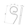 Ząb sprężysty 25x8/340 bez redliczki Bagramet 5700037381497