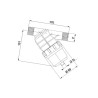 325043 Filtr ukośny 1" 50  Mesh Arag 8026834059917