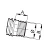 Elem.gwint.prosty 1 1/4" gw.z. 460350 Arag 8026834099173