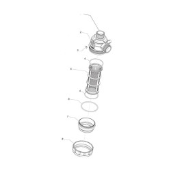 Filtr ssawny 1i1/4" 50 Mesh wkład Inox niebieski 3102153 Arag 8026834332829