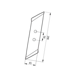 Vogel & Noot 5085801102 Dłuto lemiesza 300mm 801102 Mølbro 5700032876745
