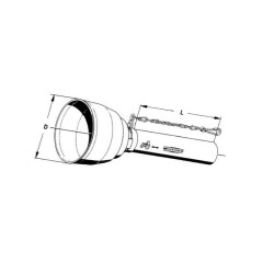 Walterscheid 1368365 Osłona wałka WOM połowa SC15, szerokokąt. zewn., 1000mm d51/58x4 D68 B160