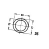 Walterscheid 1116475 Osłona wałka WOM połowa Flexo zewn., 1000mm d63/71x4 D80 W2480/W2580