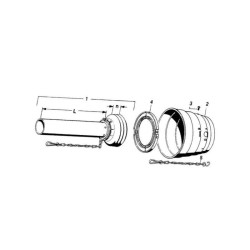 Walterscheid 1180237 Osłona wałka WOM połowa wewn., szerokokąt., 1000mm d63/71x4 D73 WW 2480