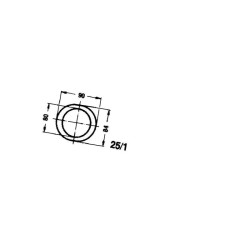Walterscheid 1116593 Osłona wałka WOM połowa Flexo wewn., 1500mm d63/71x4 D80 W2480/W2580