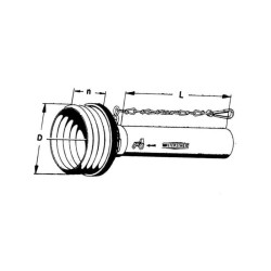 Walterscheid 1368786 Osłona wałka WOM połowa zewn. 1000mm D102 B-185 7 karbów