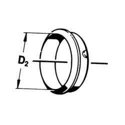Walterscheid 1355155 Pierścień ślizgowy pośrednie SC25, D-63/68 mm