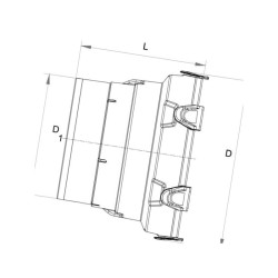 Walterscheid 1134401 Kołpak ochronny , SD25 FLEXO, D-150 mm, L-147 mm, seria W2380