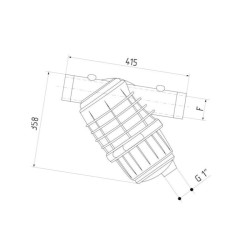 3352092 Filtr ciśnieniowy 3" 32 Mesh Arag 8026834305045