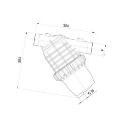3332072 Filtr ciśnieniowy 2" 32 Mesh Arag 8026834305342