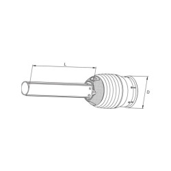 Walterscheid 1116289 Osłona wałka WOM połowa wewn. PG20, 1000mm D79 B-200 z 4000-120603