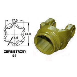 Widłak II na rurę S5 (041741)
