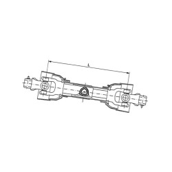 Wały przegubowe standard seria 40 , L-710 mm, 460 Nm