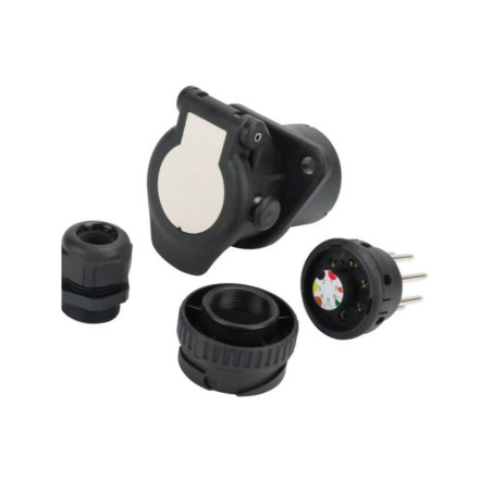 Gniazdo 7-stykowe ABS EBS 8JB007645031 Hella 4082300204049