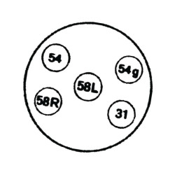 Gniazdo 5 - biegunowe, nadbudo 8JB001940001 Hella 4082300193305