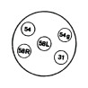 Gniazdo 5 - biegunowe, nadbudo 8JB001940001 Hella 4082300193305